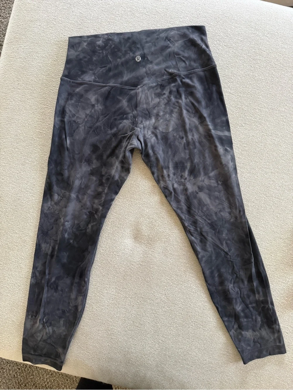 lululemon Align 25 High-Rise Tie-Dye Gray/Black Leggings